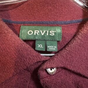 Orvis Maroon Cotton Blend Sweater